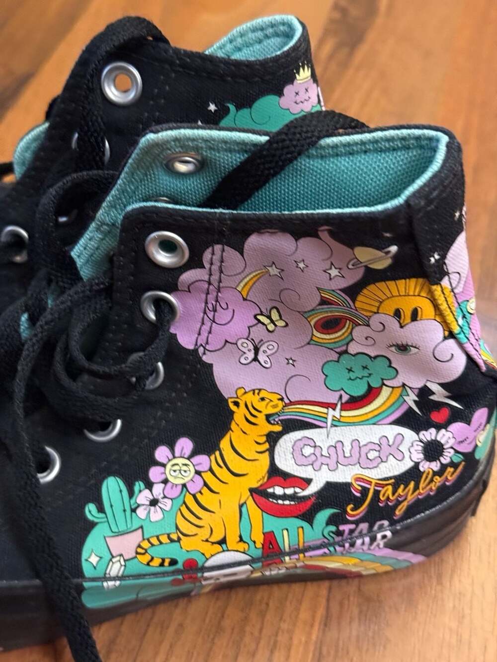 Converse Chuck Taylor All Star High Top Psychedelic Graphic Sneakers - Picture 2 of 4